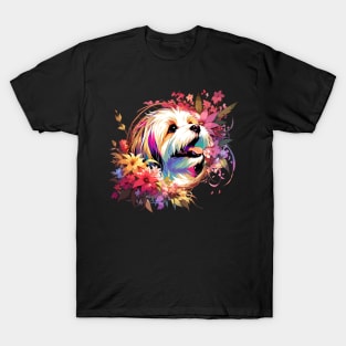 Havanese Joyful Portrait, A Mother's Day Dog Mom Gift T-Shirt